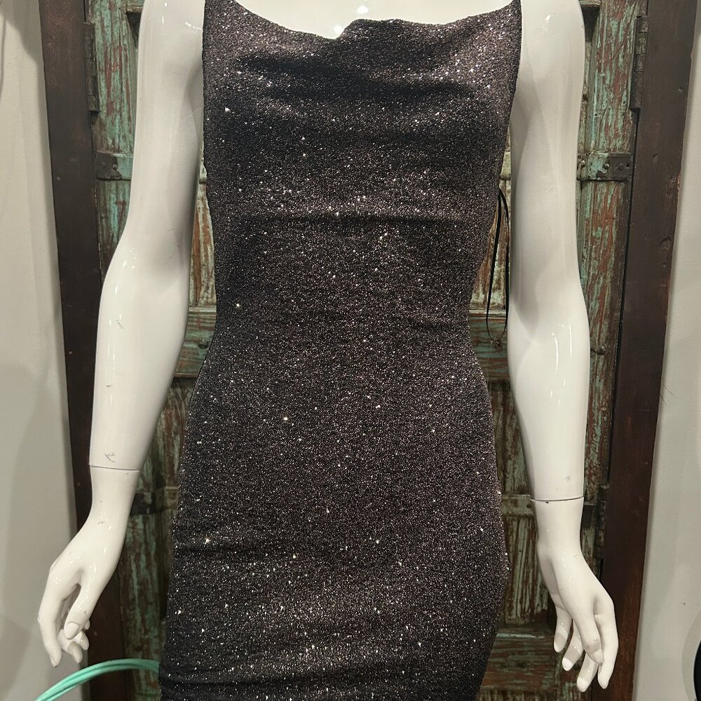 Lovely Day Black Shimmery dress - Picture 1 of 3